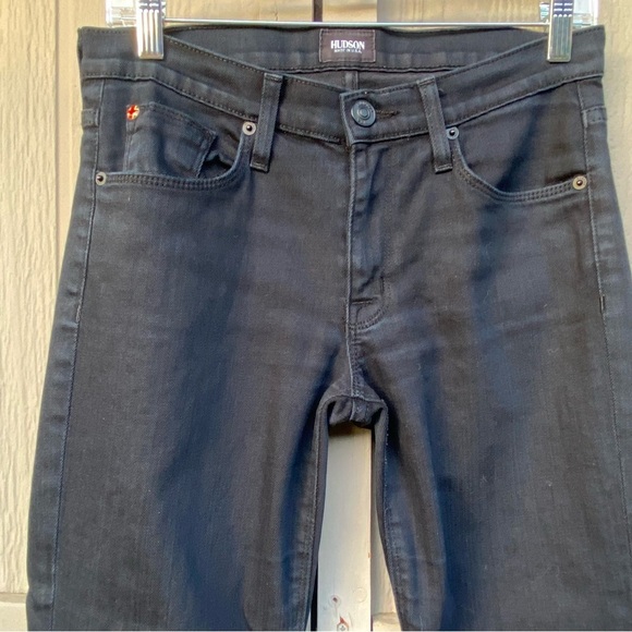 Hudson Colette Midrise Skinny Jeans, Color BLKl, Women’s 5 Pocket, Size 27 - Picture 3 of 13